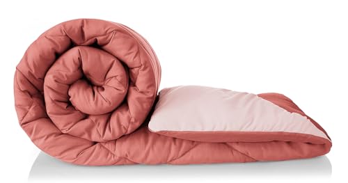 BSB HOME 220 GSM Solid Plain Reversible Summer Microfiber AC Comforter/Duvet| All Seaso…