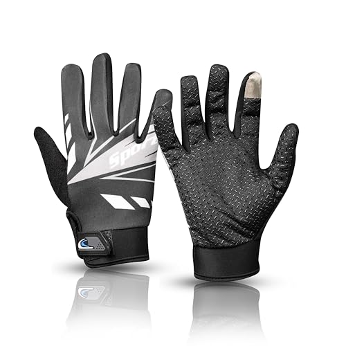 BADOWL Full Finger Bike Riding Gloves for Men & Women, Touchscreen Compatible Motorcycl…