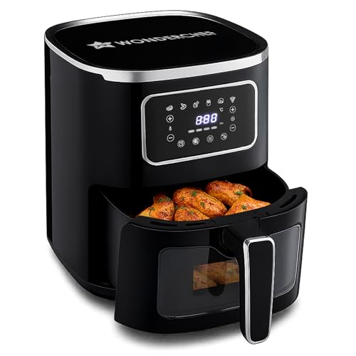 Wonderchef Platinum Plus Digital Air Fryer | 5L With Window & Light 1380W | Fry, Bake,…
