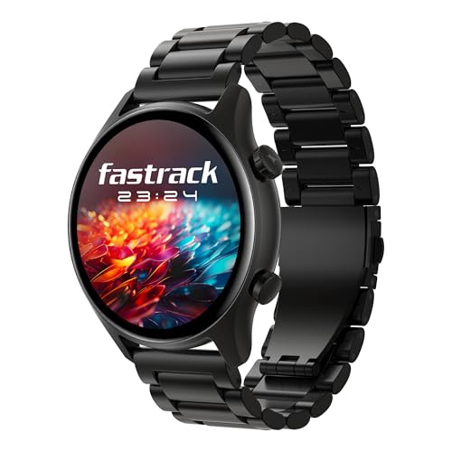 Fastrack Astor FR2 Pro 1.43" AMOLED Stainless Steel Smart Watch with SpO2, Heart Rate,…