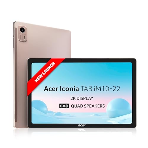 Acer Iconia Tab10 | 10.36" | 2K IPS Display, 480 Nit | Quad Speakers | 6GB + 128GB (Exp…