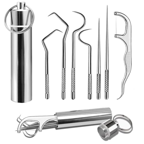 BHAJANSHREE 7 in 1 Piece Dental Hygiene Teeth Cleaning Pocket Set