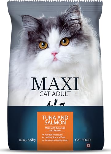 Maxi Tuna & Salmon Dry Cat Food 6.5kg, All Life Stages