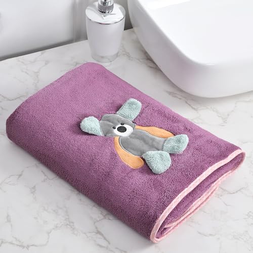 UrbanLeaf Premium Microfiber Kids Bath Towels Quick Drying Towels for Unisex Kids Carto…