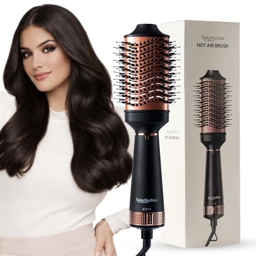 Urban Yog MakeMeeBold Hot Air Brush | 2-in-1 Hair Dryer & Straightener with 3 Temp & 2…