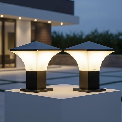 BrightLyt BrighLyt Outdoor Gate Light & Garden Lamp for Home – Waterproof Pillar Light…