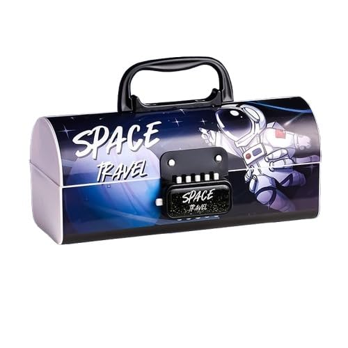 SAJANI Plastic Multi-Functional Pencil Box With Double Password Lock, Stationary Organi…