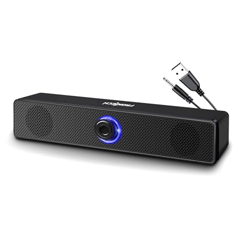 FRONTECH 1.0 USB Powered Multimedia Speakers with RGB Lights, 10W Output Power, AUX/USB…