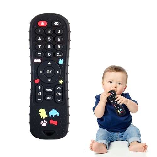 FunBlast Teether for Babies - Silicone Remote Teether for 3+ Month Baby & Toddlers, Tee…