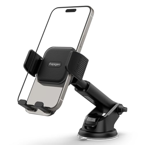 Spigen Dashboard & Windshield Car Mobile Holder [Strong Suction Cup][360° Rotational][S…