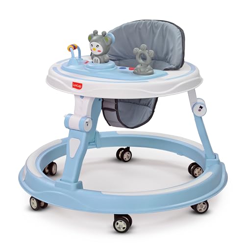 LuvLap 360° Joy Baby Walkers for 9+ Months | 3 Level Height Adjustment Walker with Swit…