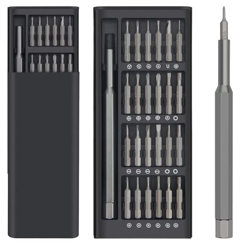 AMENDAS 24 in 1 Mini Screwdriver Set with Case, Small Flathead Magnetic Screwdriver Kit…
