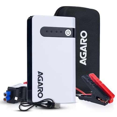 AGARO Primo Portable Jump Starter, 12000mAh Battery for Car & Bike, 2 in 1 - Jump Start…