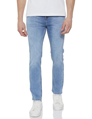 INKD Men's Stretchable Slim Fit Jeans (INKSS23MJN-006-Seaside Slate-28)