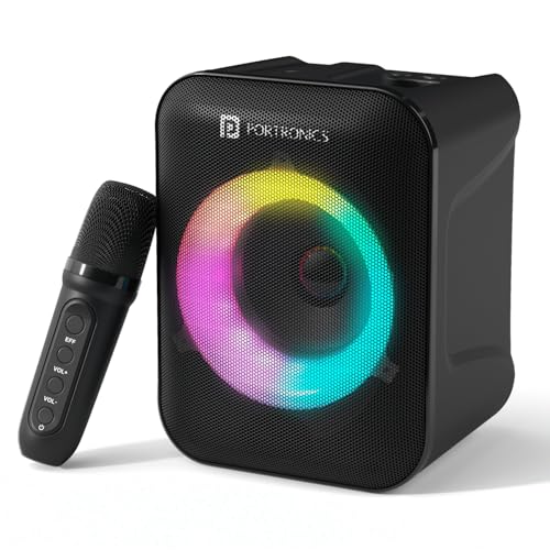 Portronics Apollo One 20W Wireless Bluetooth Portable Speaker with Wireless Karaoke Mic…