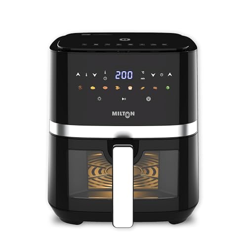 Milton Rapid Digital Air Fryer 5L | 1450W | 360° High Speed Air Circulation | Up to 90%…