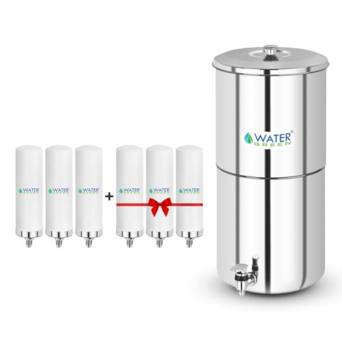 Water Green Gravity Water Filter + Free Candle (27 Ltr - WG WF + Free Candle)