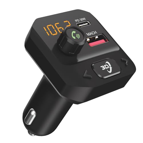 Portronics Auto 10 Plus Car Bluetooth Receiver with Hands-Free Calling & Music, 3D Surr…