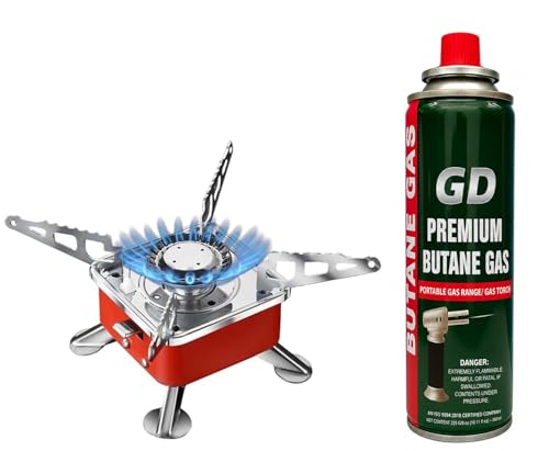 Gadget Deals- camping stove with cylinder | camping gas stove | camping stove - 2800W-…