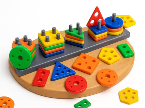 Novo Baby Smart Activity Fun&Learning Blocks Geometrics, Educational & Learning Sorter…