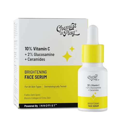 Chemist At Play 10% Vitamin C Serum for Glowing Skin for Men & Women | 10ml