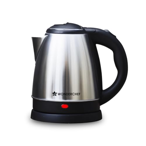 Wonderchef Acura Stainless-steel Electric Kettle | 1.5 L | Auto Shut-off | 360 Degree S…