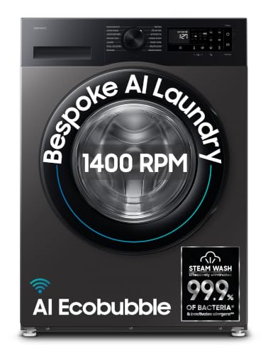 Samsung 9 kg, 5 star, AI EcoBubble, Super Speed, Wi-Fi, Hygiene Steam with Inbuilt Heat…