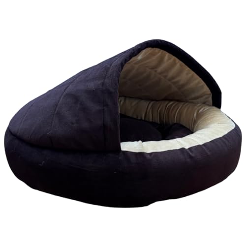 GDB Premium Cotton Cozy Covered Pet Bed For Cats And Small Dogs Soft, Washable, Cave-St…