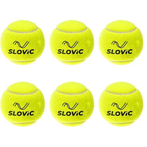 SLOVIC Cricket Balls for Home [Pack of 6] | Practice Tennis Ball Cricket | Lightweight…