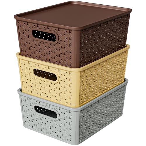 TEX-RO Storage Box and Organisers - Multi-Purpose Plastic Box for Storage Organiser Box…