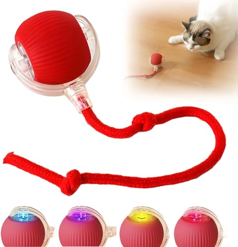 Xfopz Interactive Cat Ball Toy, 2024 New Automatic Moving Dog Cat Balls, Premium Smart…