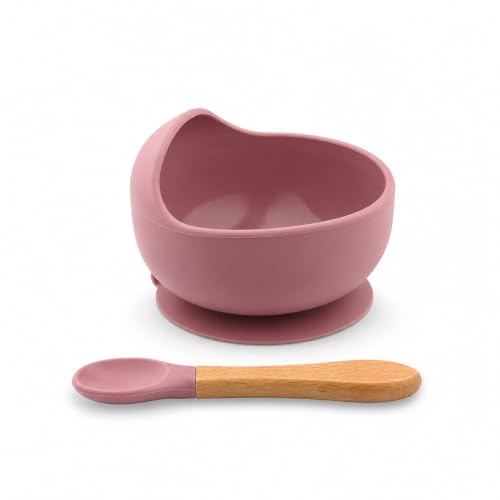 Silicone Baby Feeding Bowl and Spoon Set | Suction Baby Food Bowl for Infants & Toddler…