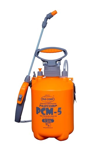 Pad Corp PCM5 High Pressure 5 Litre Sprayer Pump for Plants Gardening Cleaning Sanitizi…