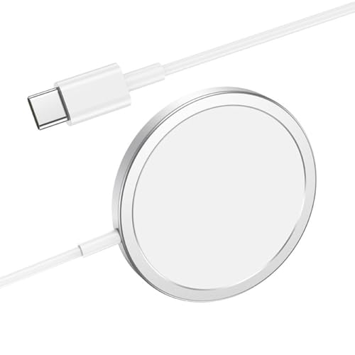 Candytech 15W Wireless Charger, Fast Charging, and Type-C Port, Magnetic Cable for for…