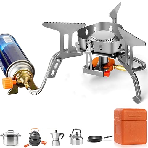 Magnova Portable Cooking Gas Stove,Outdoor Camping Stove with Piezo Ignition,Stainless…