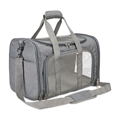amazon basics Soft-Sided Mesh Pet Carrier | for Dogs & Cats | Breathable Pet Bag | Indo…
