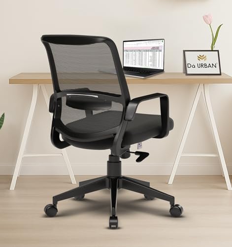 Da URBAN® Dysen Office Chair, Mid Back Mesh Ergonomic Home Office Desk Chair with 1 Yea…