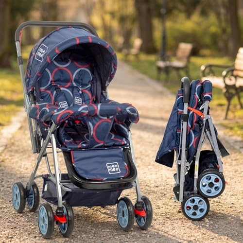 Mee Mee Little Explorer Baby Stroller/Pram for 0–3 Years | Foldable with Reversible Han…