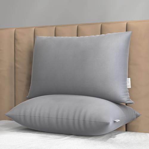 MY ARMOR Microfiber Pillows Set 2 | 6 Months Warranty | Grey