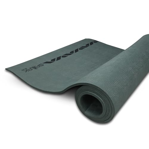 Nivia Spark EVA Yoga Mat for Men & Women, 4 mm with Carry strap, Anti Skid, Exercise Ma…