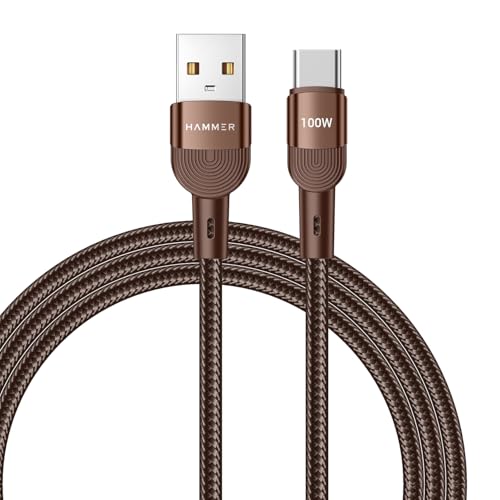 HAMMER 100W 5A USB to Type-C for OnePlus with WARP/VOOC/FLASH support, Super Fast Charg…