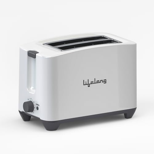 Lifelong Bread Toaster 2 Slice | Auto-Cut-Off | Self-Centering for Even Toasting | Remo…