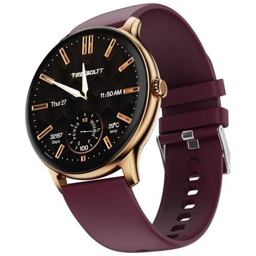 Fire-Boltt Phoenix Pro Round Smart Watch 1.39" HD Display with Bluetooth Calling, AI Vo…