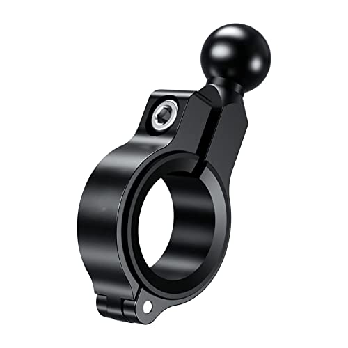 YELLOWFIN 17mm Ball Handlebar Mount Base for Bike & Motorcycle, Aluminium Fixed Clamp M…