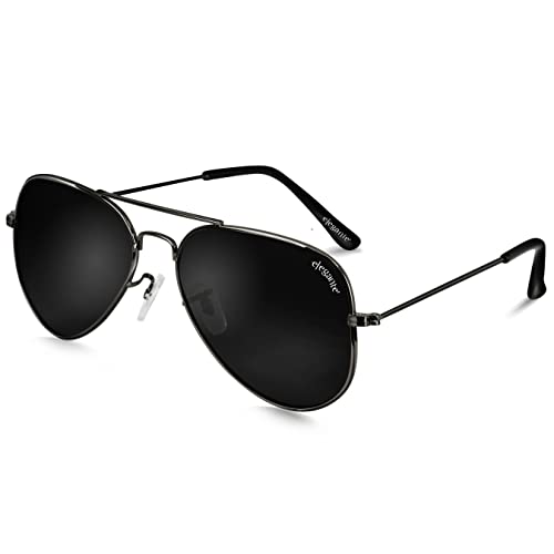 ELEGANTE Classic HD Polarized Aviator Sunglasses for Men & Women, 100% UV Protected, Li…