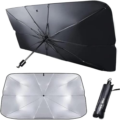 Premium Car Windshield Sun Shade Umbrella, Foldable Car Front Window Sunshade, Block UV…
