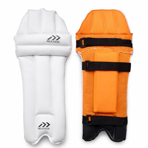 Nextage Kids Cricket Leg Guard | Mini Batting Pads for Boys (Age 5-6 Years) | Lightweig…
