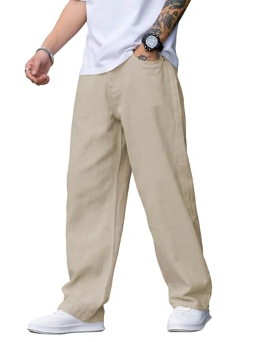 TAGAS Men Mid Rise Relaxed Fit Denim Jeans | Loose Jeans | Baggy Fit Denim Jeanspant |…