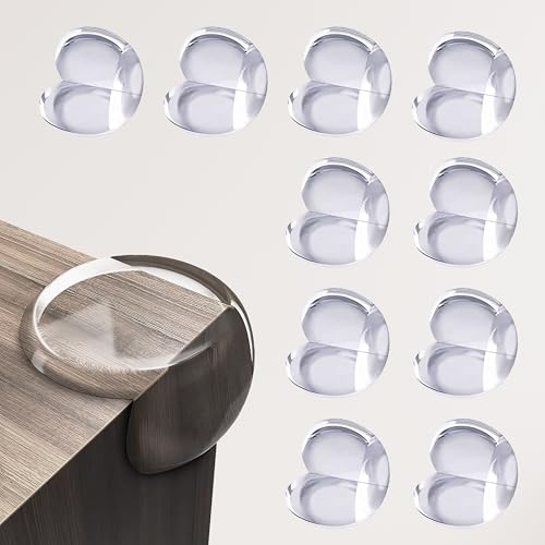 Luvlap Furniture Corner Guard for Baby Safety, 10 Pcs, 3M Adhesive, Baby Silicon Corner…