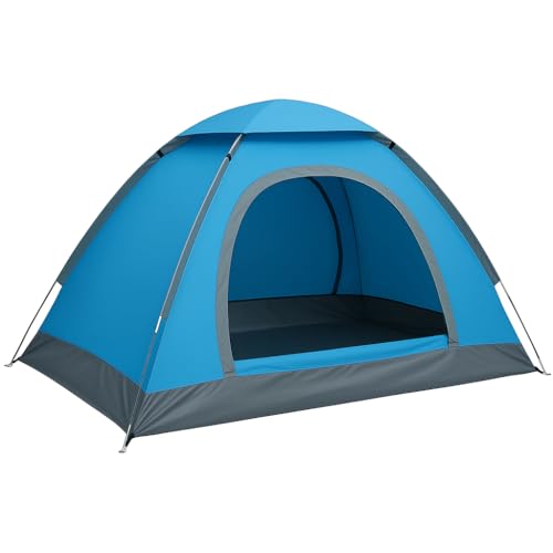 SIMESTICH Picnic Hiking Camping Portable Waterproof Dome Tent with Carry Bag– Easy Setu…
